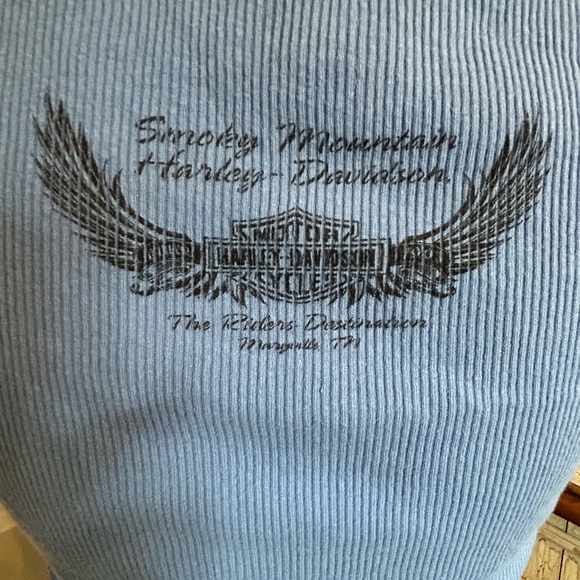 Harley-Davidson Blue Graphic Tank Top - Picture 9 of 9